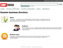 Tablet Screenshot of corprussia.com